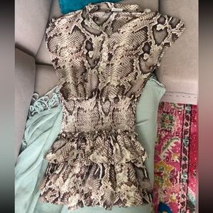 Snake Print Dress